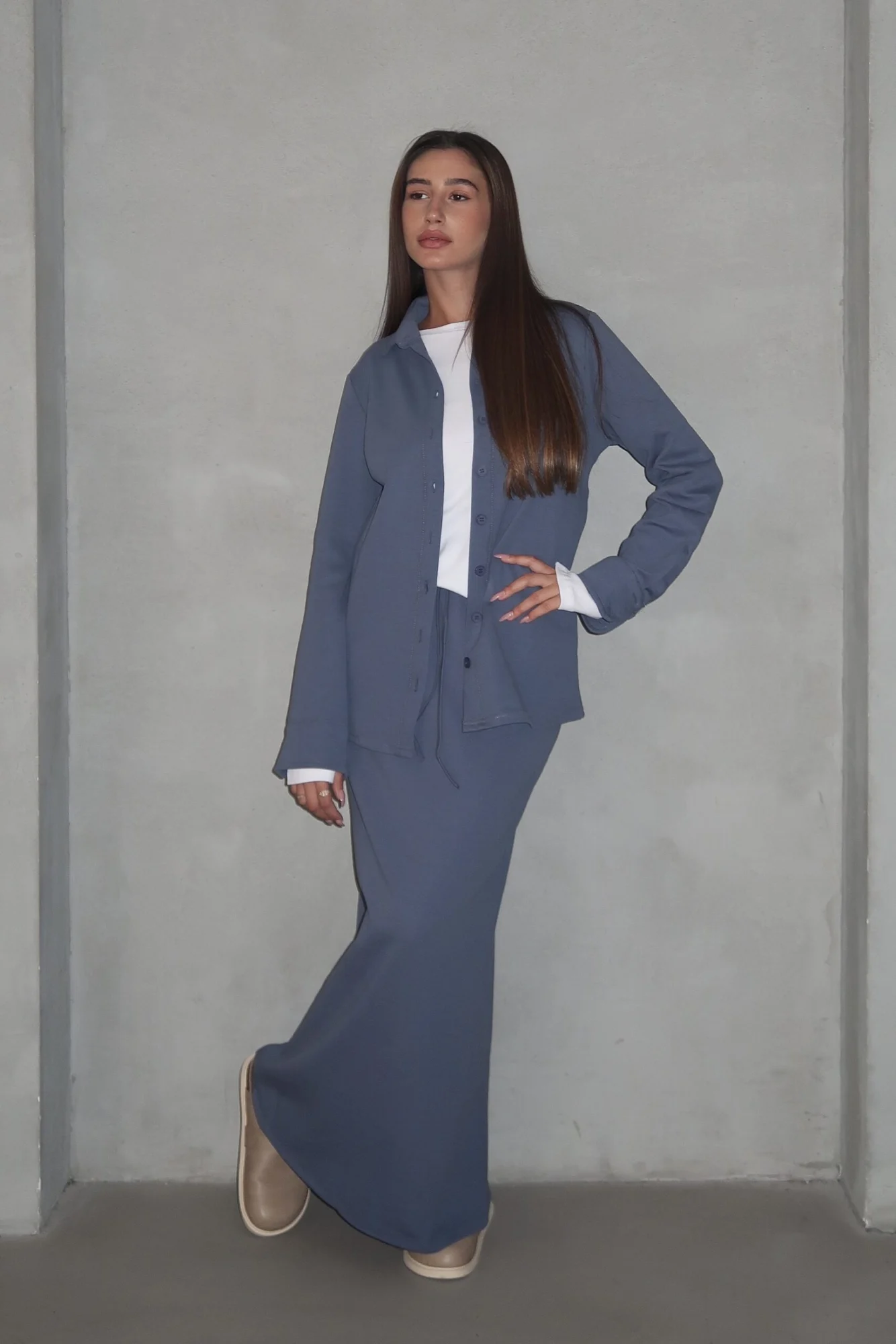 IMG_8661 Buttoned Suit - Blue - Image 1