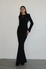 Aya Dress - Black - Image 5