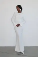 Aya Dress - White - Image 3
