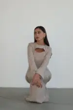 Aya Dress - Cream - Image 2