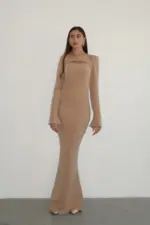 Aya Dress - Light Brown