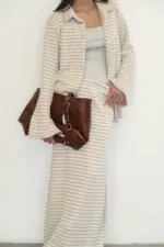 Striped Suit - Cream - Image 3