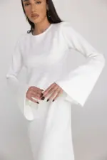 Tayla Dress - White - Image 4