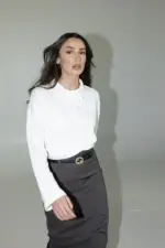 Polo Top - White - Image 5