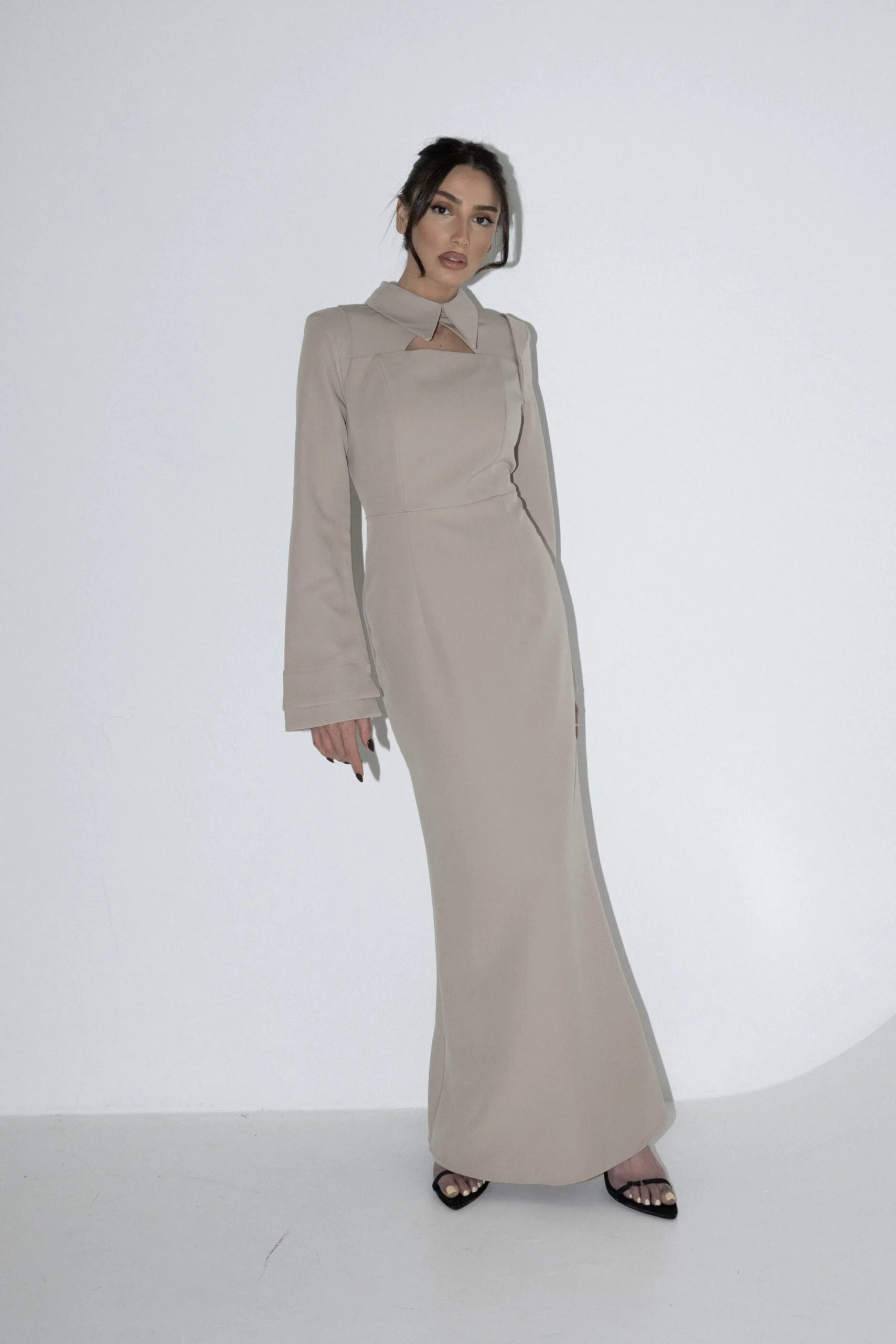 IMG_5573 Melissa Dress - Cream - Image 1