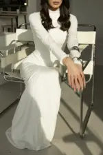 ⁦שמלת קרמן לבן⁩ – תמונה ⁦4⁩