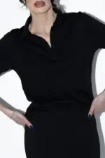 Silk Suit - Black - Image 2