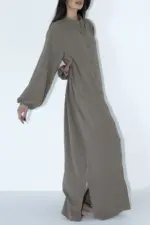 Mor Dress - Brown - Image 2