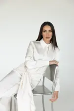 ⁦שמלת סנדי שמנת⁩ – תמונה ⁦4⁩