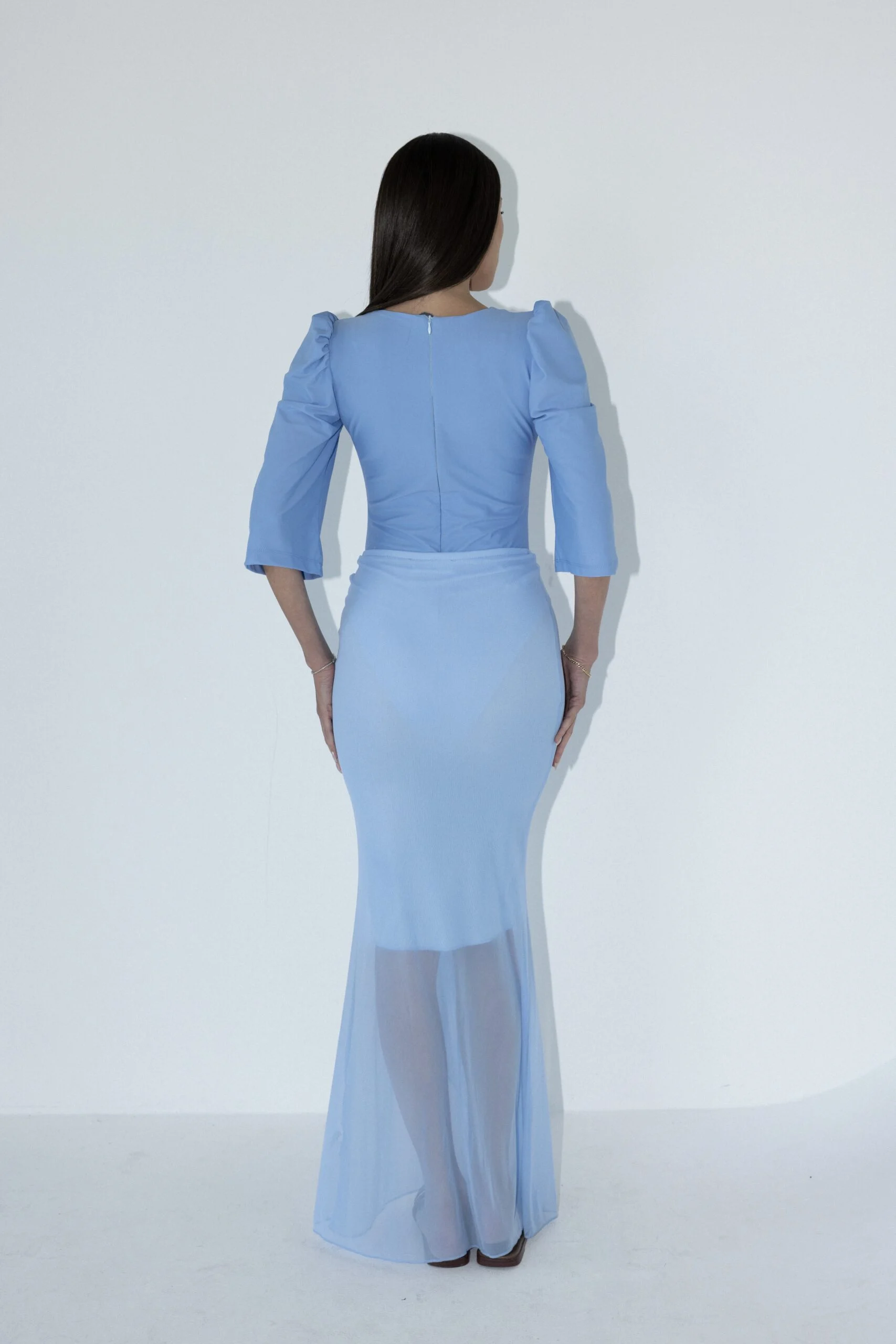 בגד גוף תכלת_1 Bodysuit - Teal - Image 1