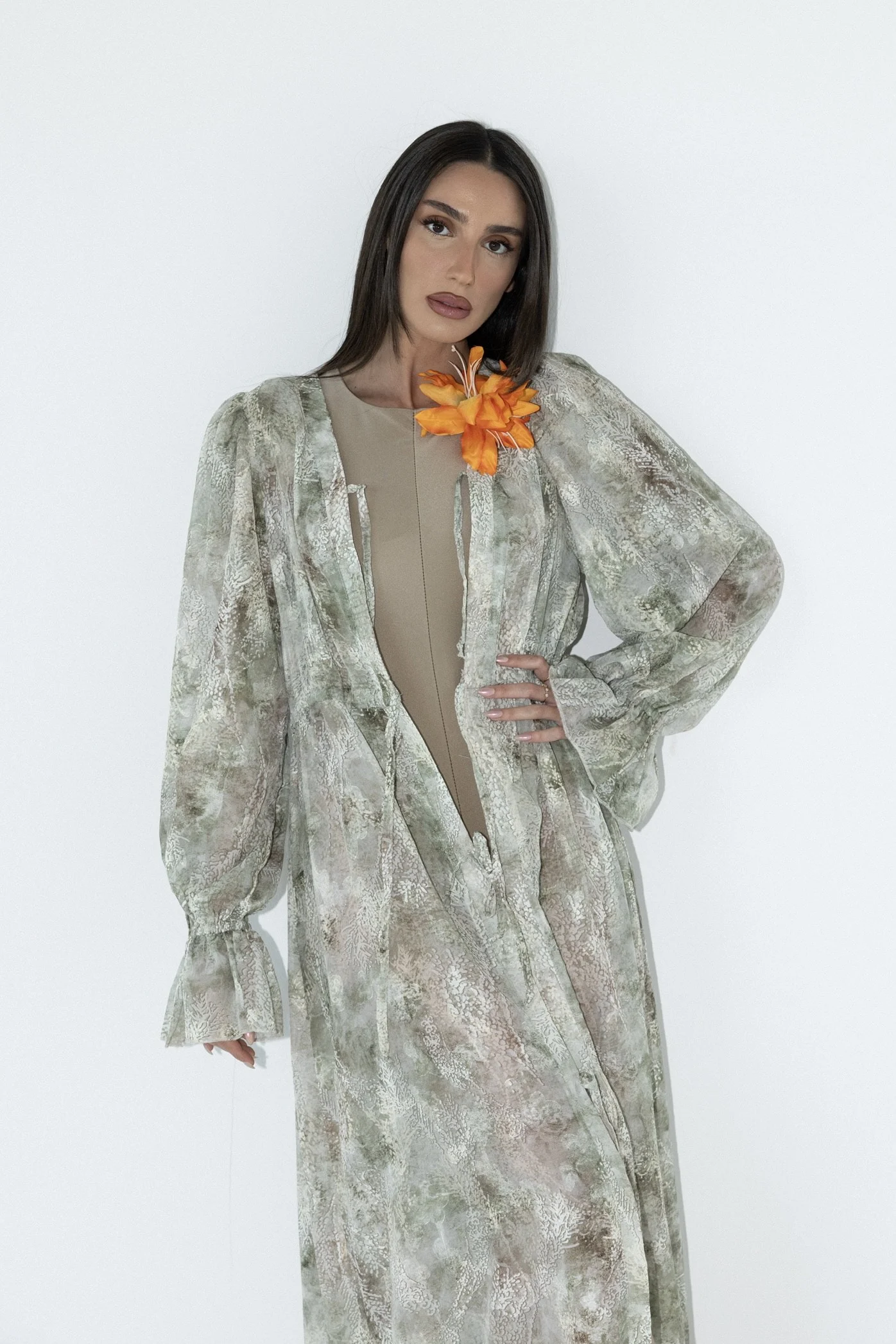שמלת שיפון 5_1 Chiffon Dress 5 - Image 1