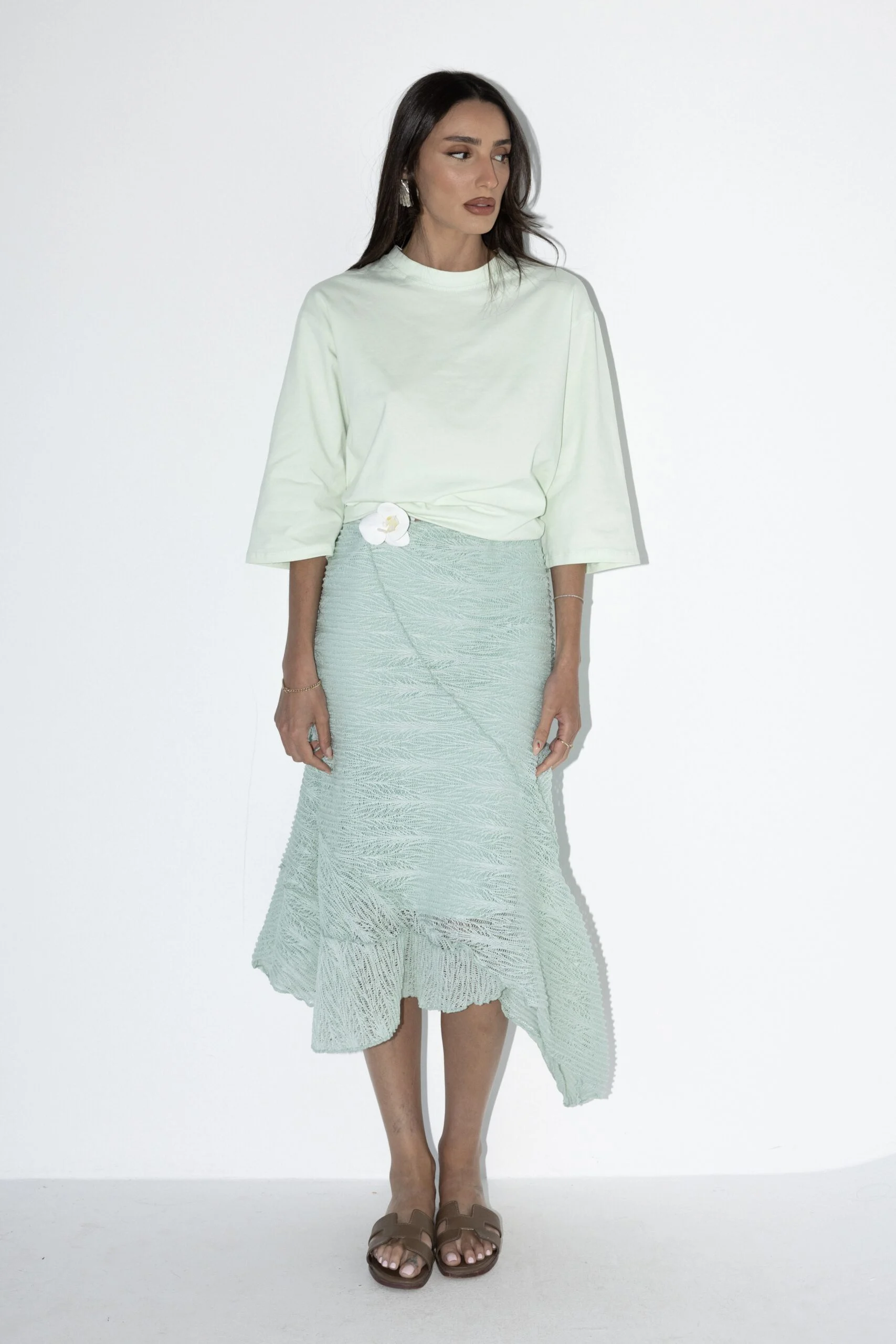 IMG_7579 Mesh Skirt - Turquoise - Image 1