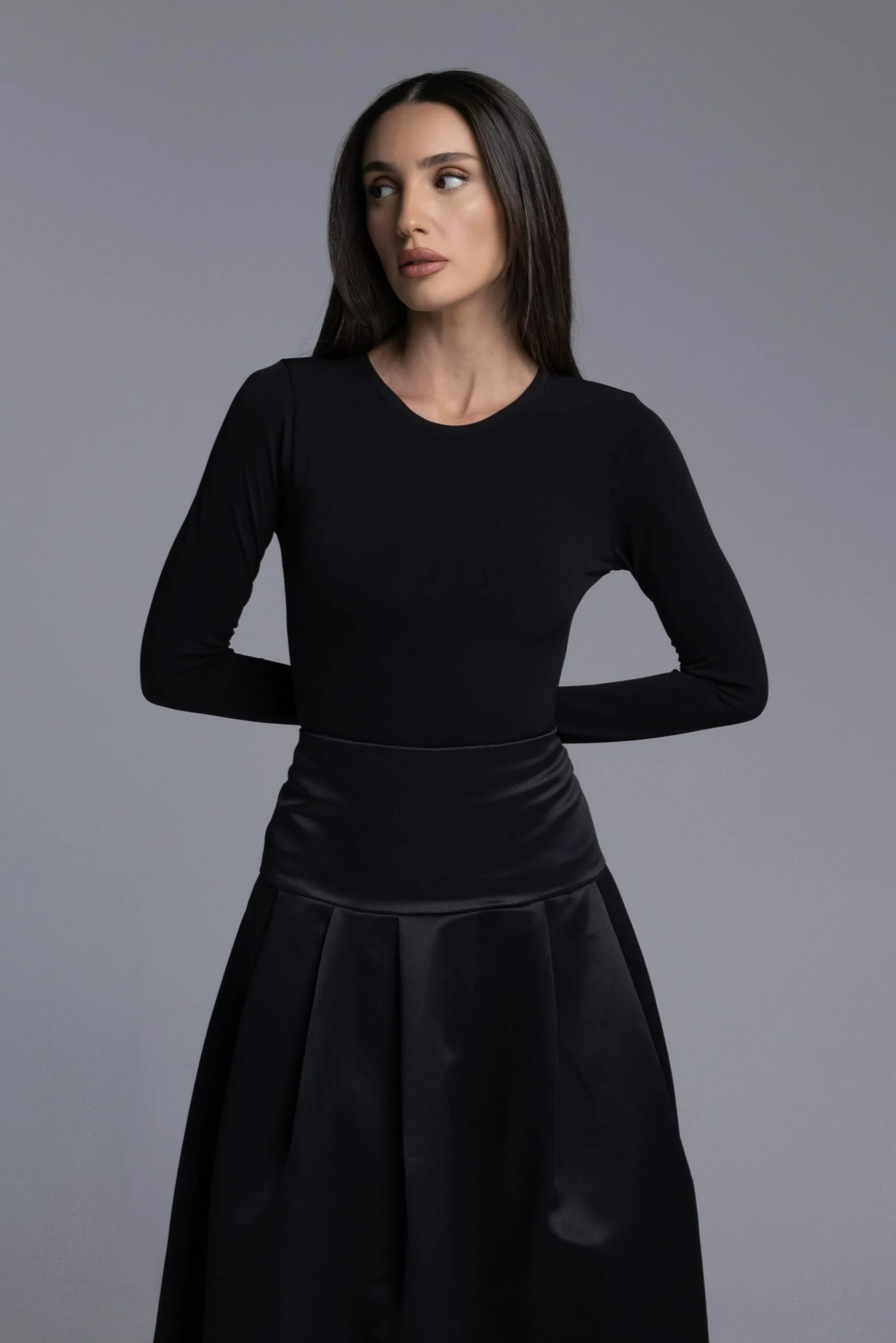 בגד-גוף-סקיל-שחור_1 Sqeale Bodysuit - Black - Image 1