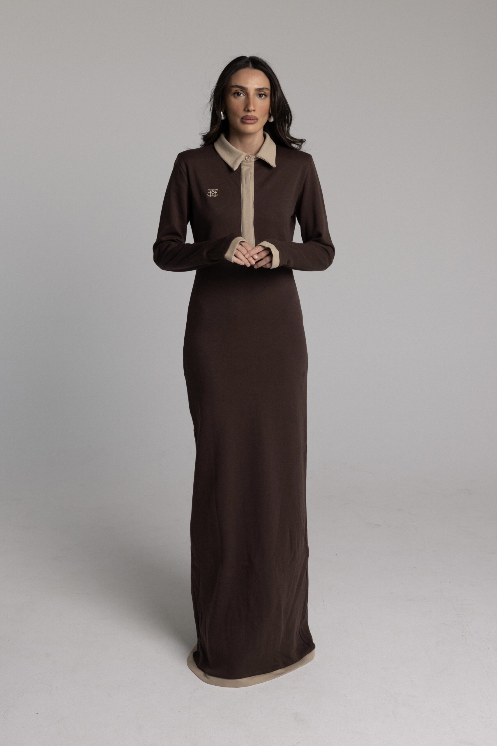 שמלת רייזל חום_2