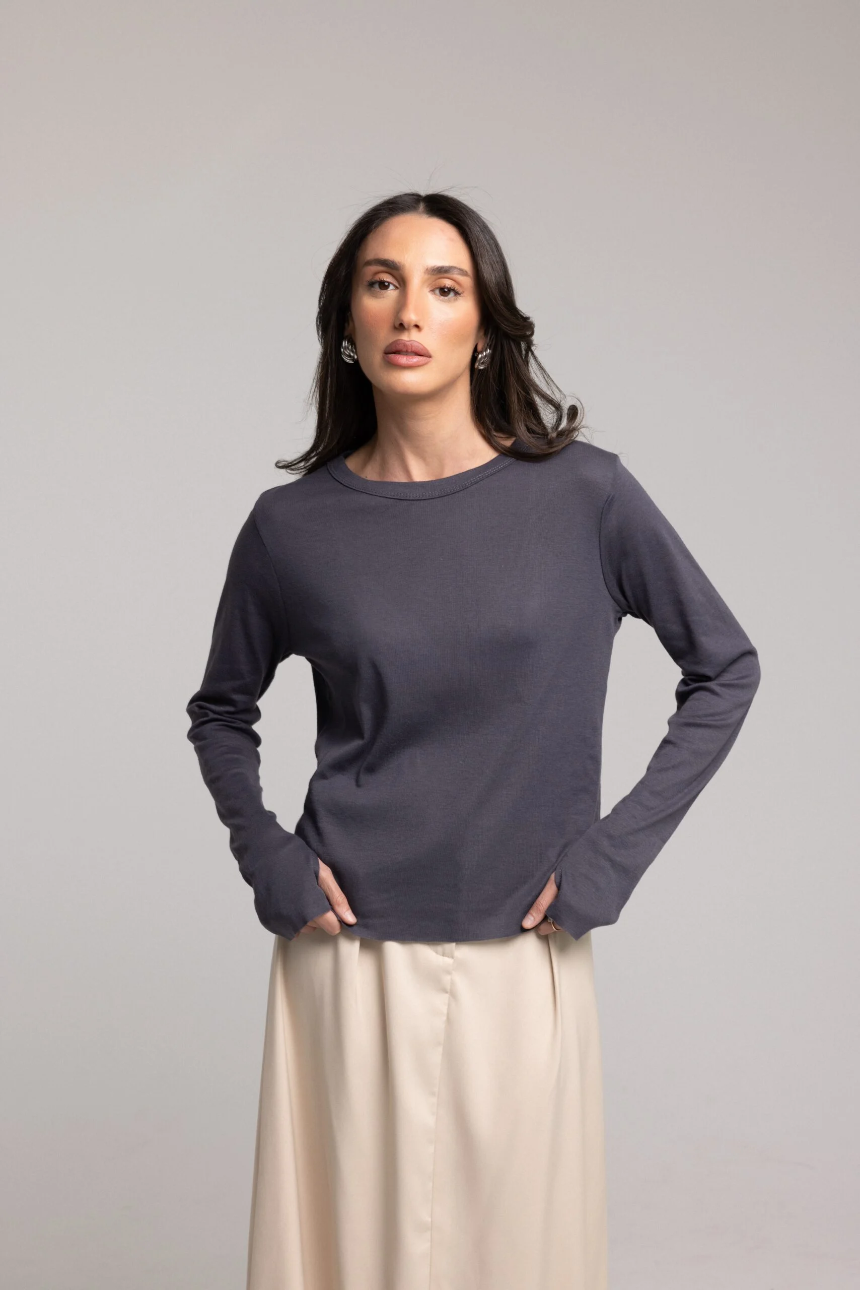 טי שרט רודי אפור_3 Rudy T-Shirt - Gray - Image 1
