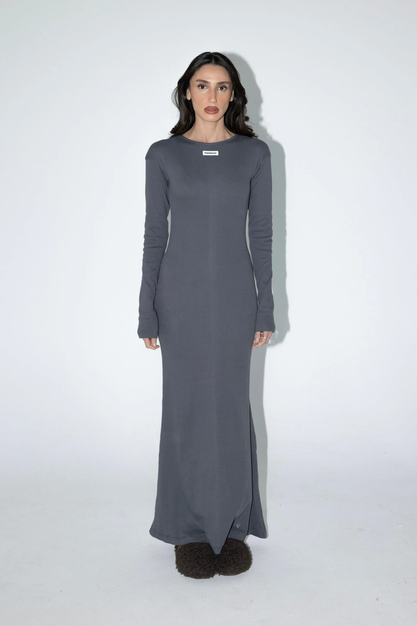 שמלת רנדי אפור_1 Randy Dress - Gray - Image 1