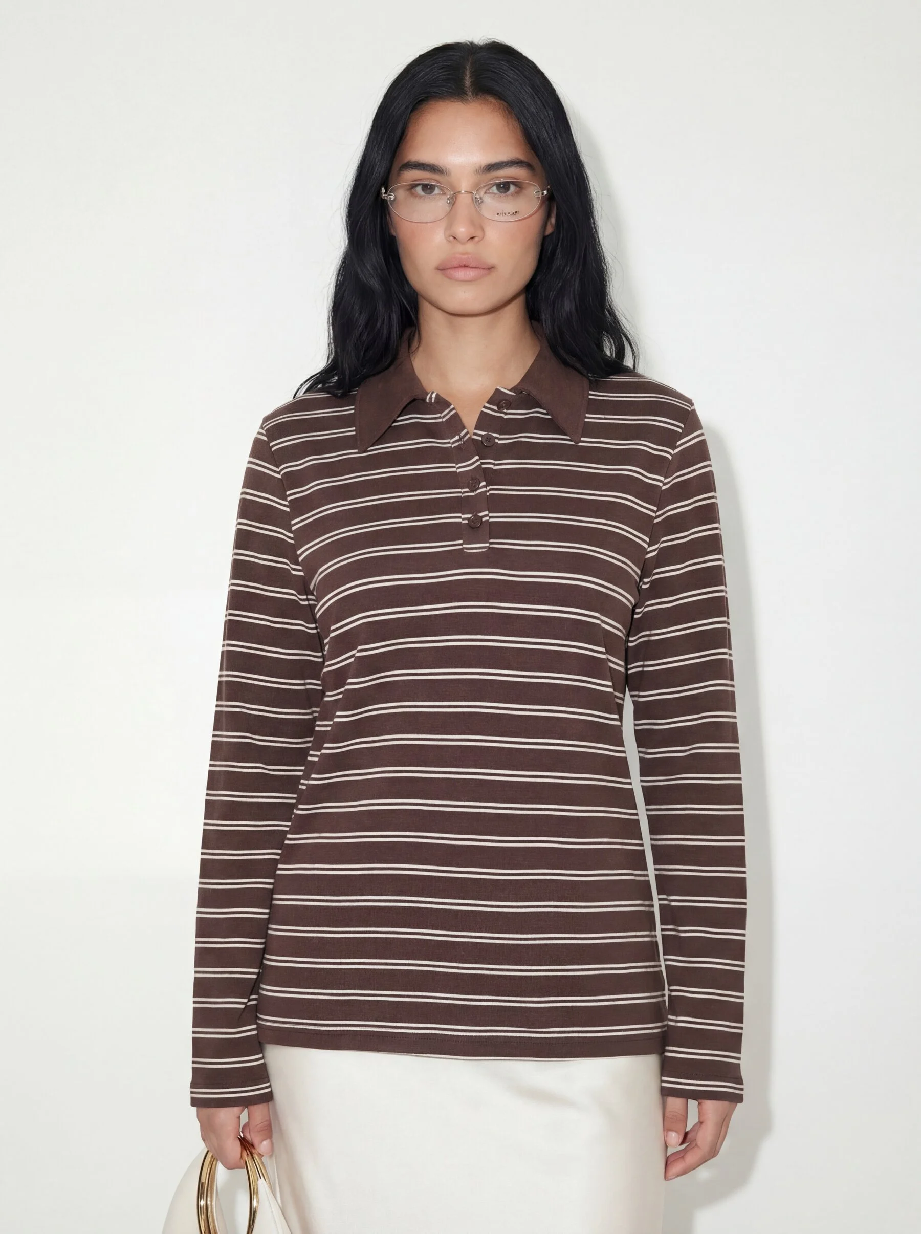 חולצת פסים חום_2