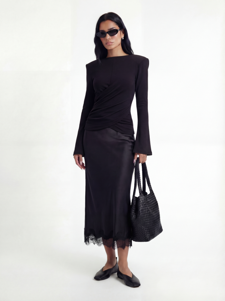 חולצת איקס שחור (3) X Top - Black - Image 1