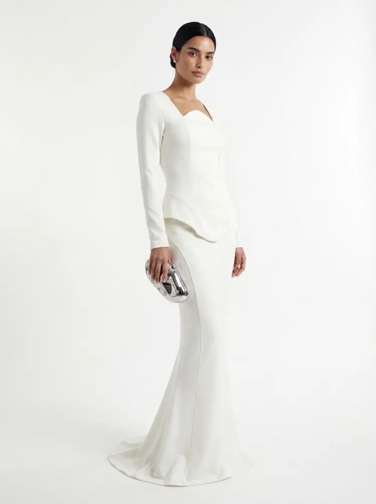 חליפת סרין לבן_1 Sarine Suit - White - Image 1