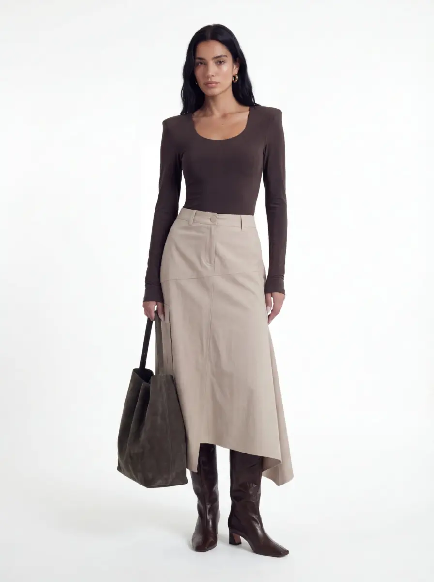חצאית דיילי אבן (2) Daily Skirt - Stone - Image 1